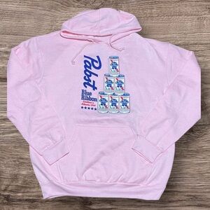 Pabst Blue Ribbon Pink Hoodie